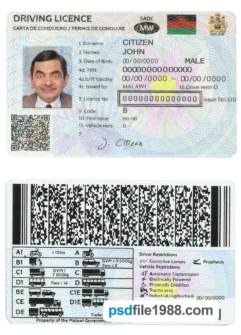 Malawi Driving License